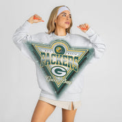 GREEN BAY PACKERS CHASING VICTORY RHINESTONE SPRAY PREMIUM CREWNECK SWEATSHIRT