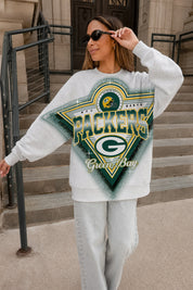 GREEN BAY PACKERS CHASING VICTORY RHINESTONE SPRAY PREMIUM CREWNECK SWEATSHIRT