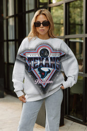 HOUSTON TEXANS CHASING VICTORY RHINESTONE SPRAY PREMIUM CREWNECK SWEATSHIRT