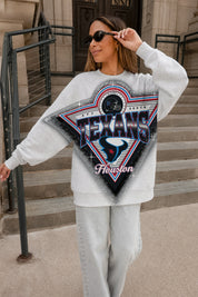 HOUSTON TEXANS CHASING VICTORY RHINESTONE SPRAY PREMIUM CREWNECK SWEATSHIRT