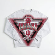 INDIANA HOOSIERS CHASING VICTORY RHINESTONE SPRAY PREMIUM CREWNECK SWEATSHIRT