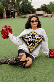 IOWA HAWKEYES CHASING VICTORY RHINESTONE SPRAY PREMIUM CREWNECK SWEATSHIRT