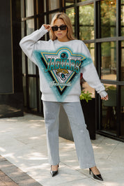 JACKSONVILLE JAGUARS CHASING VICTORY RHINESTONE SPRAY PREMIUM CREWNECK SWEATSHIRT
