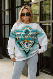 JACKSONVILLE JAGUARS CHASING VICTORY RHINESTONE SPRAY PREMIUM CREWNECK SWEATSHIRT