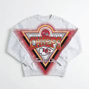 KANSAS CITY CHIEFS CHASING VICTORY RHINESTONE SPRAY PREMIUM CREWNECK SWEATSHIRT