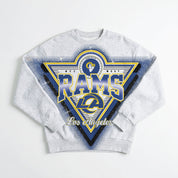 LOS ANGELES RAMS CHASING VICTORY RHINESTONE SPRAY PREMIUM CREWNECK SWEATSHIRT