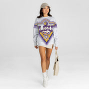 LSU TIGERS CHASING VICTORY RHINESTONE SPRAY PREMIUM CREWNECK SWEATSHIRT
