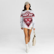 NEBRASKA CORNHUSKERS CHASING VICTORY RHINESTONE SPRAY PREMIUM CREWNECK SWEATSHIRT