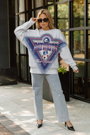 NEW ENGLAND PATRIOTS CHASING VICTORY RHINESTONE SPRAY PREMIUM CREWNECK SWEATSHIRT