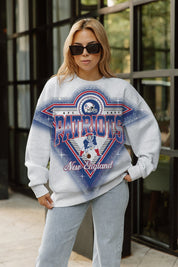 NEW ENGLAND PATRIOTS CHASING VICTORY RHINESTONE SPRAY PREMIUM CREWNECK SWEATSHIRT
