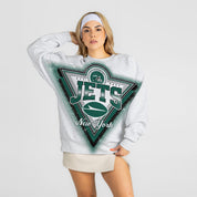 NEW YORK JETS CHASING VICTORY RHINESTONE SPRAY PREMIUM CREWNECK SWEATSHIRT