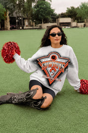 OKLAHOMA STATE COWBOYS CHASING VICTORY RHINESTONE SPRAY PREMIUM CREWNECK SWEATSHIRT