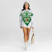 OREGON DUCKS CHASING VICTORY RHINESTONE SPRAY PREMIUM CREWNECK SWEATSHIRT