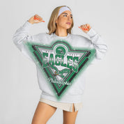 PHILADELPHIA EAGLES CHASING VICTORY RHINESTONE SPRAY PREMIUM CREWNECK SWEATSHIRT