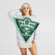 PHILADELPHIA EAGLES CHASING VICTORY RHINESTONE SPRAY PREMIUM CREWNECK SWEATSHIRT