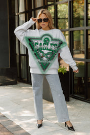 PHILADELPHIA EAGLES CHASING VICTORY RHINESTONE SPRAY PREMIUM CREWNECK SWEATSHIRT