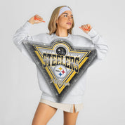 PITTSBURGH STEELERS CHASING VICTORY RHINESTONE SPRAY PREMIUM CREWNECK SWEATSHIRT