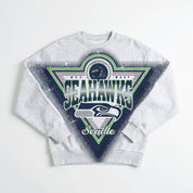 SEATTLE SEAHAWKS CHASING VICTORY RHINESTONE SPRAY PREMIUM CREWNECK SWEATSHIRT