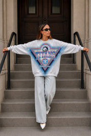 TENNESSEE TITANS CHASING VICTORY RHINESTONE SPRAY PREMIUM CREWNECK SWEATSHIRT