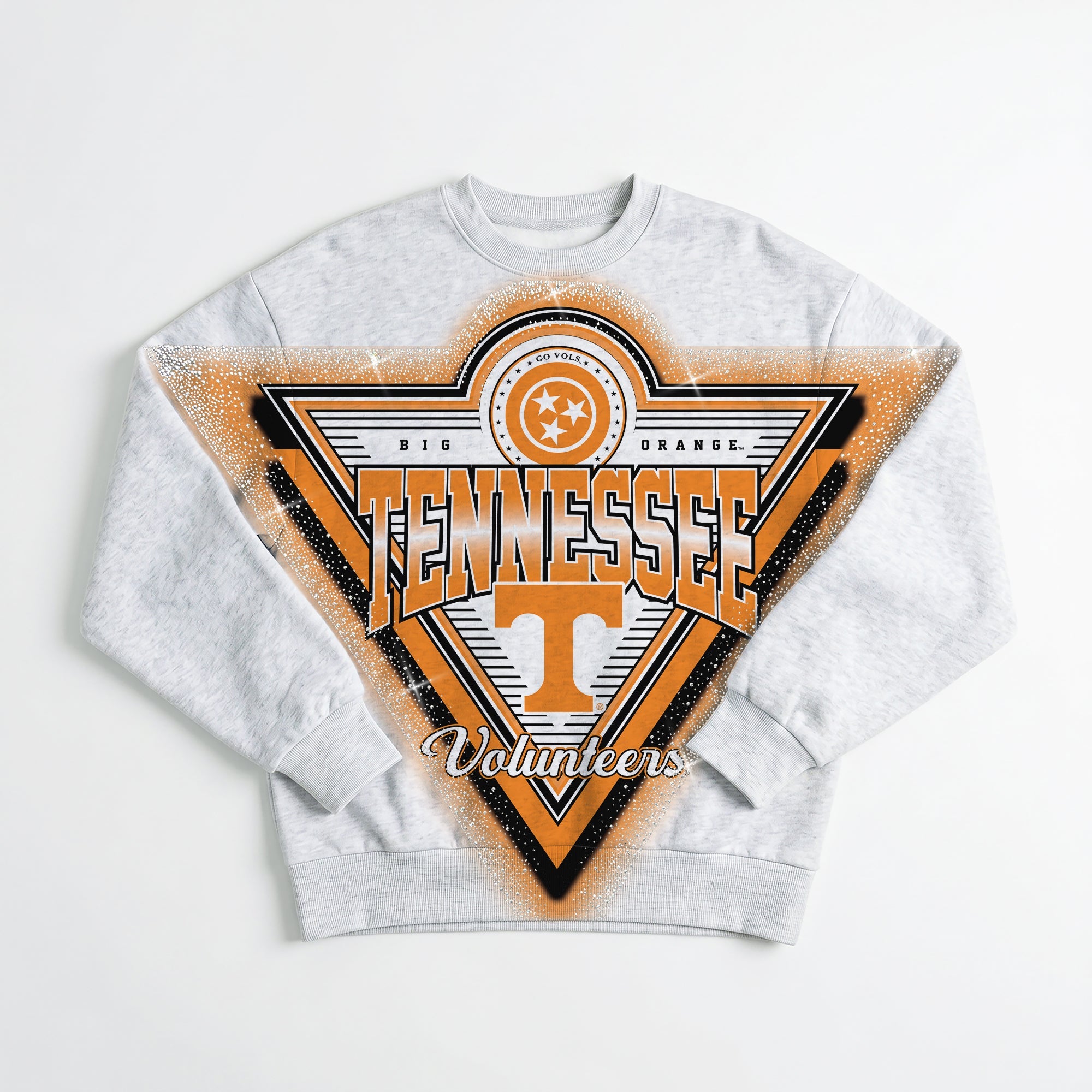 TENNESSEE VOLUNTEERS CHASING VICTORY RHINESTONE SPRAY PREMIUM CREWNECK SWEATSHIRT