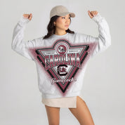 SOUTH CAROLINA GAMECOCKS CHASING VICTORY RHINESTONE SPRAY PREMIUM CREWNECK SWEATSHIRT