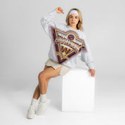 WASHINGTON COMMANDERS CHASING VICTORY RHINESTONE SPRAY PREMIUM CREWNECK SWEATSHIRT