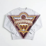 WASHINGTON COMMANDERS CHASING VICTORY RHINESTONE SPRAY PREMIUM CREWNECK SWEATSHIRT