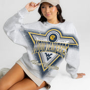 WEST VIRGINIA MOUNTAINEERS CHASING VICTORY RHINESTONE SPRAY PREMIUM CREWNECK SWEATSHIRT