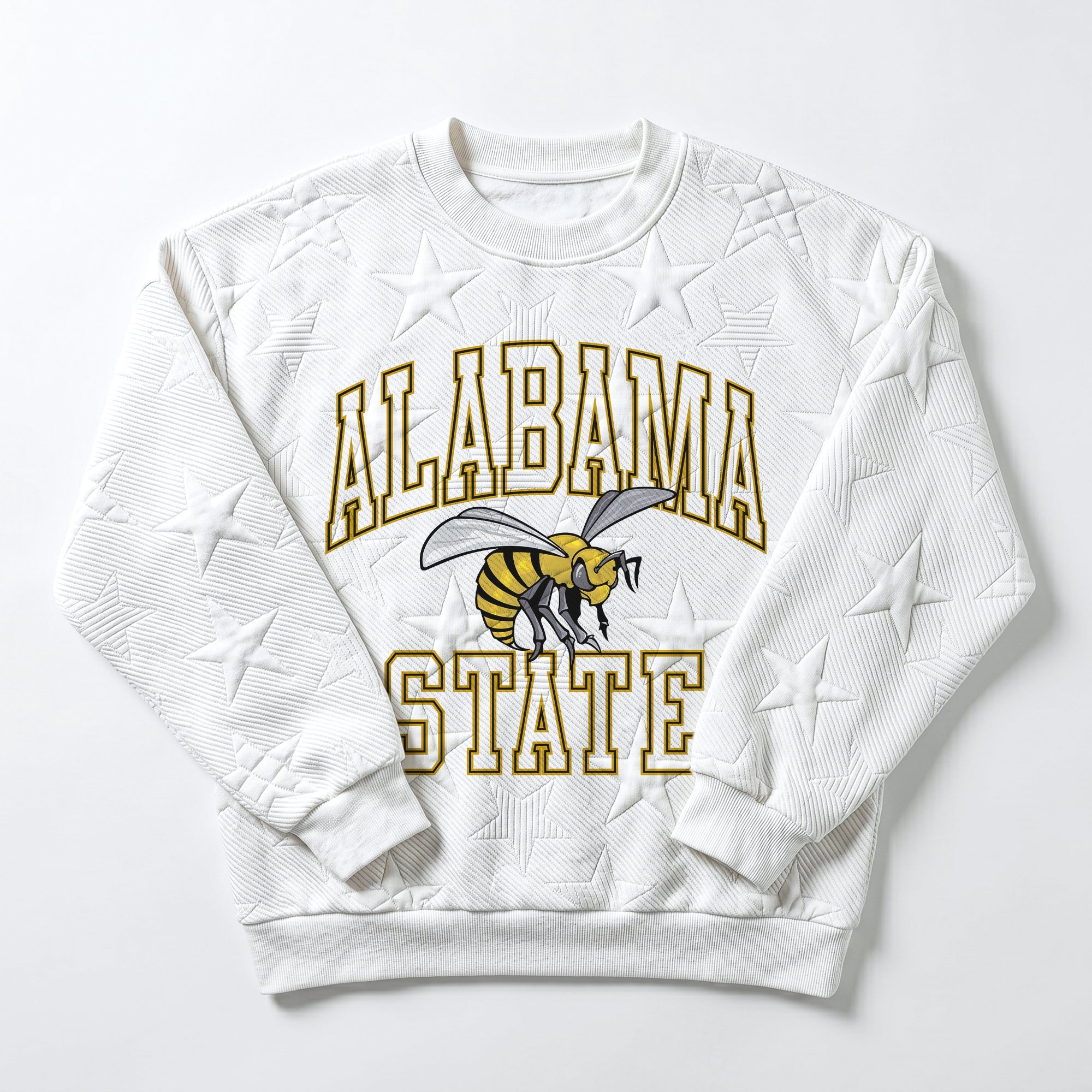 ALABAMA STATE HORNETS BIG PLAY ENERGY EMBOSSED STAR CREWNECK
