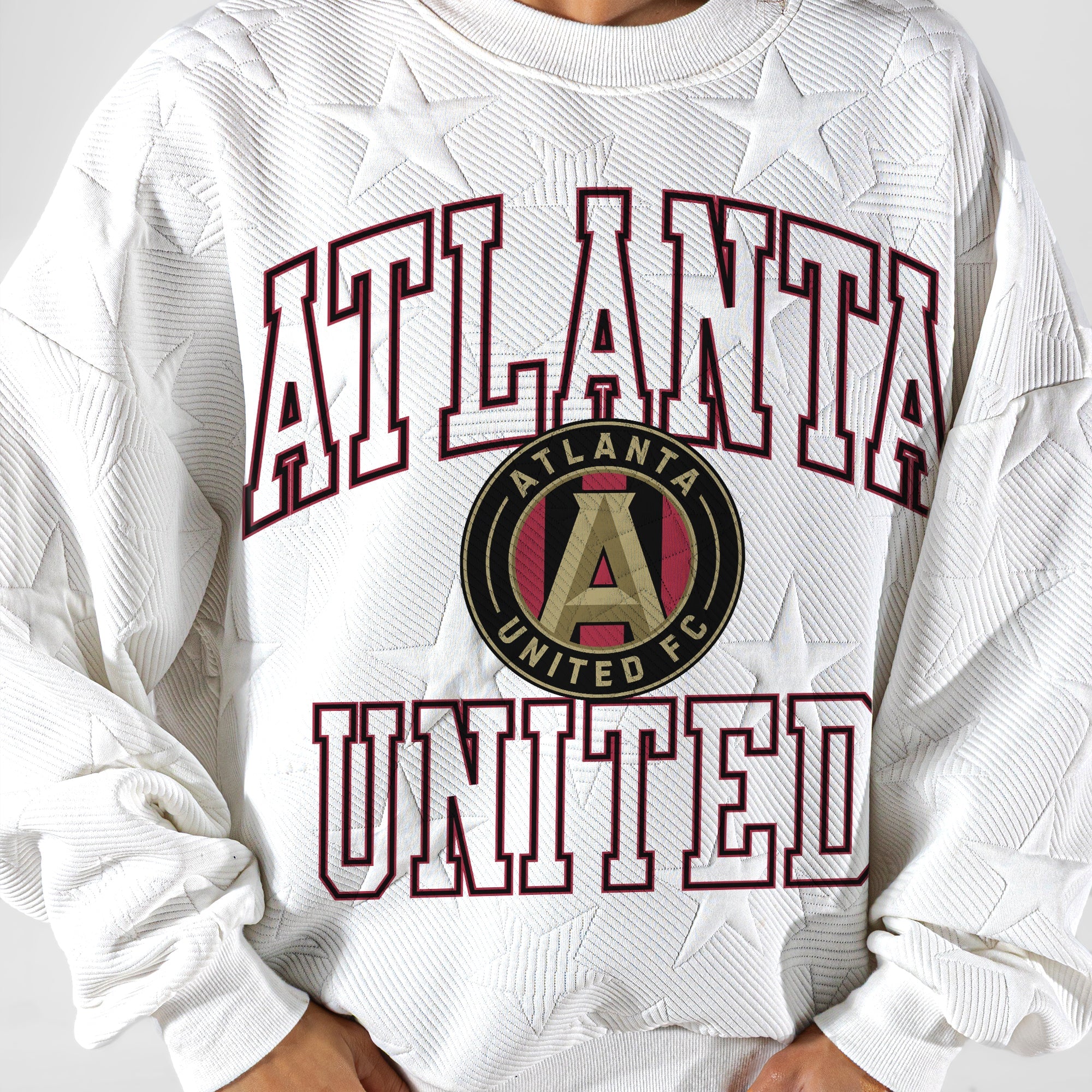 ATLANTA UNITED FC BIG PLAY ENERGY EMBOSSED STAR CREWNECK