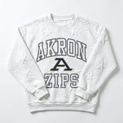 AKRON ZIPS BIG PLAY ENERGY EMBOSSED STAR CREWNECK
