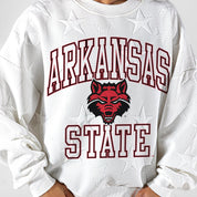 ARKANSAS STATE RED WOLVES BIG PLAY ENERGY EMBOSSED STAR CREWNECK