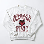 ARKANSAS STATE RED WOLVES BIG PLAY ENERGY EMBOSSED STAR CREWNECK