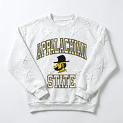 APPALACHIAN STATE MOUNTAINEERS BIG PLAY ENERGY EMBOSSED STAR CREWNECK