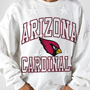 ARIZONA CARDINALS BIG PLAY ENERGY EMBOSSED STAR CREWNECK