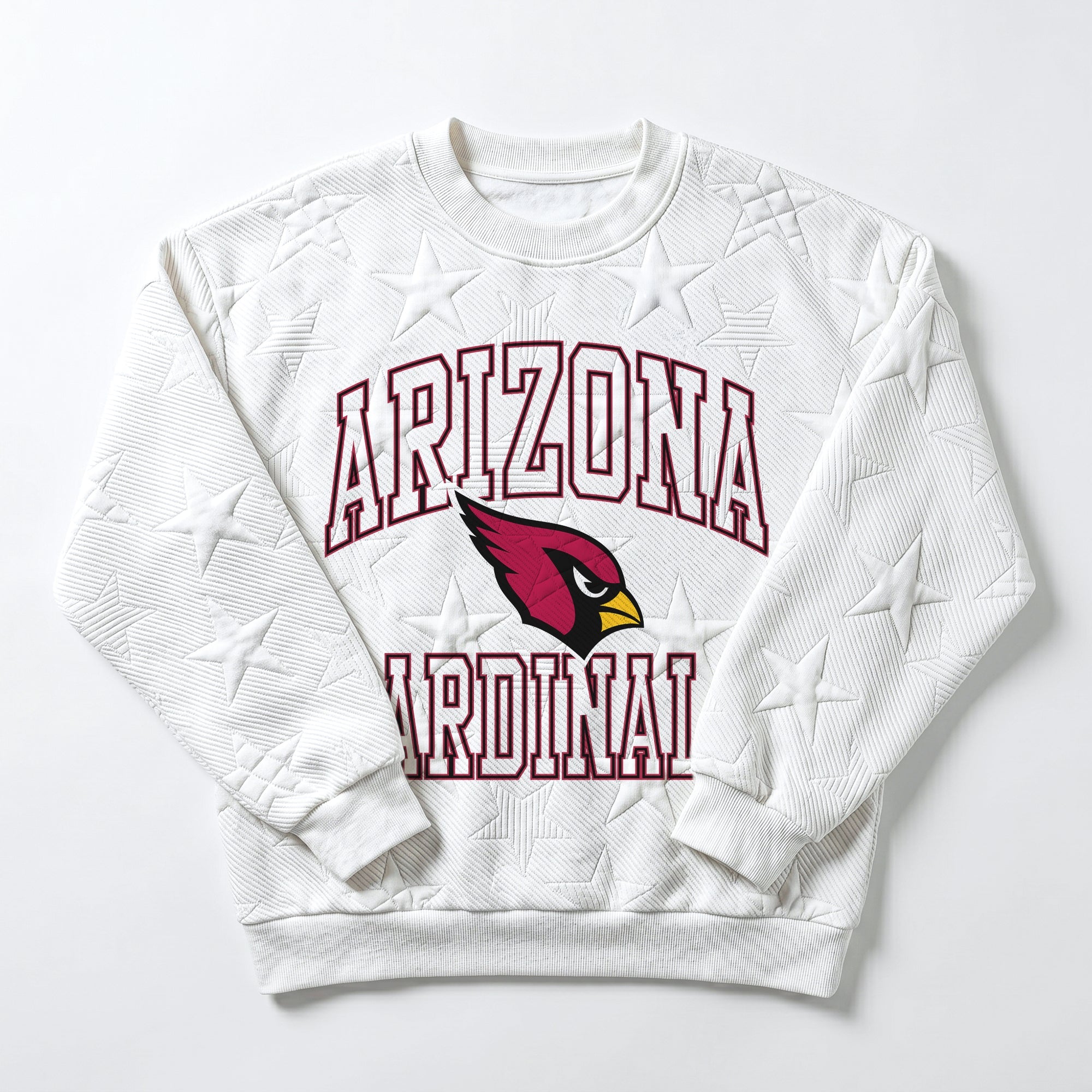 ARIZONA CARDINALS BIG PLAY ENERGY EMBOSSED STAR CREWNECK
