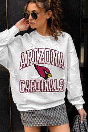 ARIZONA CARDINALS BIG PLAY ENERGY EMBOSSED STAR CREWNECK