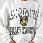 ARMY BLACK KNIGHTS BIG PLAY ENERGY EMBOSSED STAR CREWNECK