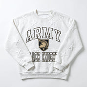 ARMY BLACK KNIGHTS BIG PLAY ENERGY EMBOSSED STAR CREWNECK
