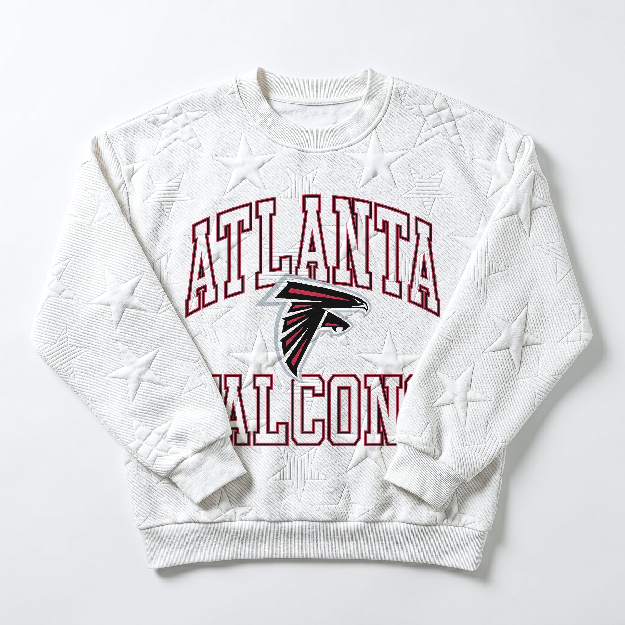 ATLANTA FALCONS BIG PLAY ENERGY EMBOSSED STAR CREWNECK