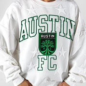 AUSTIN FC BIG PLAY ENERGY EMBOSSED STAR CREWNECK