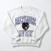BALTIMORE RAVENS BIG PLAY ENERGY EMBOSSED STAR CREWNECK