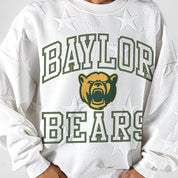 BAYLOR BEARS BIG PLAY ENERGY EMBOSSED STAR CREWNECK