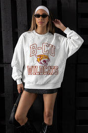 BETHUNE-COOKMAN WILDCATS BIG PLAY ENERGY EMBOSSED STAR CREWNECK