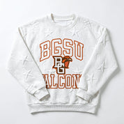 BOWLING GREEN FALCONS BIG PLAY ENERGY EMBOSSED STAR CREWNECK