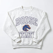 BOISE STATE BRONCOS BIG PLAY ENERGY EMBOSSED STAR CREWNECK
