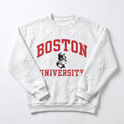 BOSTON UNIVERSITY TERRIERS BIG PLAY ENERGY EMBOSSED STAR CREWNECK
