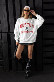 BOSTON UNIVERSITY TERRIERS BIG PLAY ENERGY EMBOSSED STAR CREWNECK