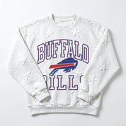 BUFFALO BILLS BIG PLAY ENERGY EMBOSSED STAR CREWNECK