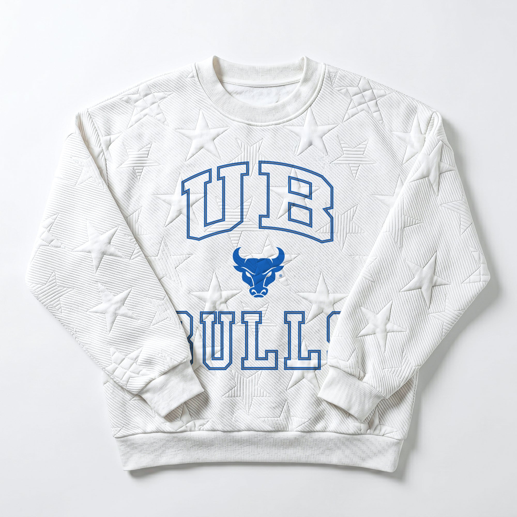 BUFFALO BULLS BIG PLAY ENERGY EMBOSSED STAR CREWNECK